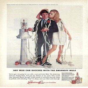 1967 Smirnoff Any Mug Can Succeed With The Mule Vintage Magazine Print Ad/Poster